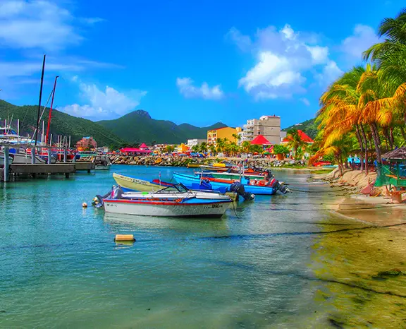 St. Martin town banner