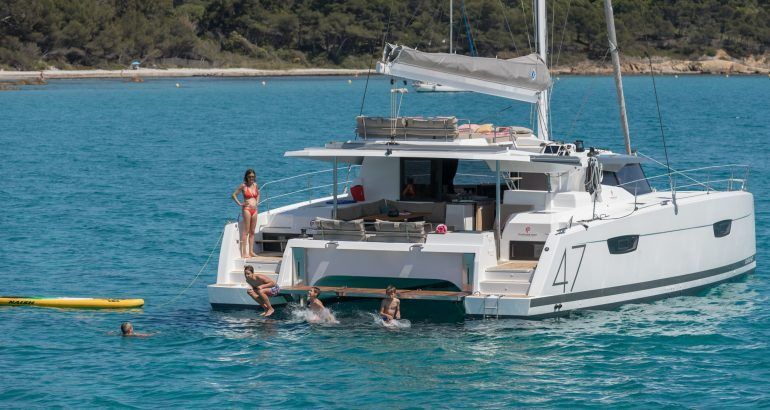 Catamaran Charter Italy Fountaine Pajot Saona 47 Sailing Yacht Charter Italy 32